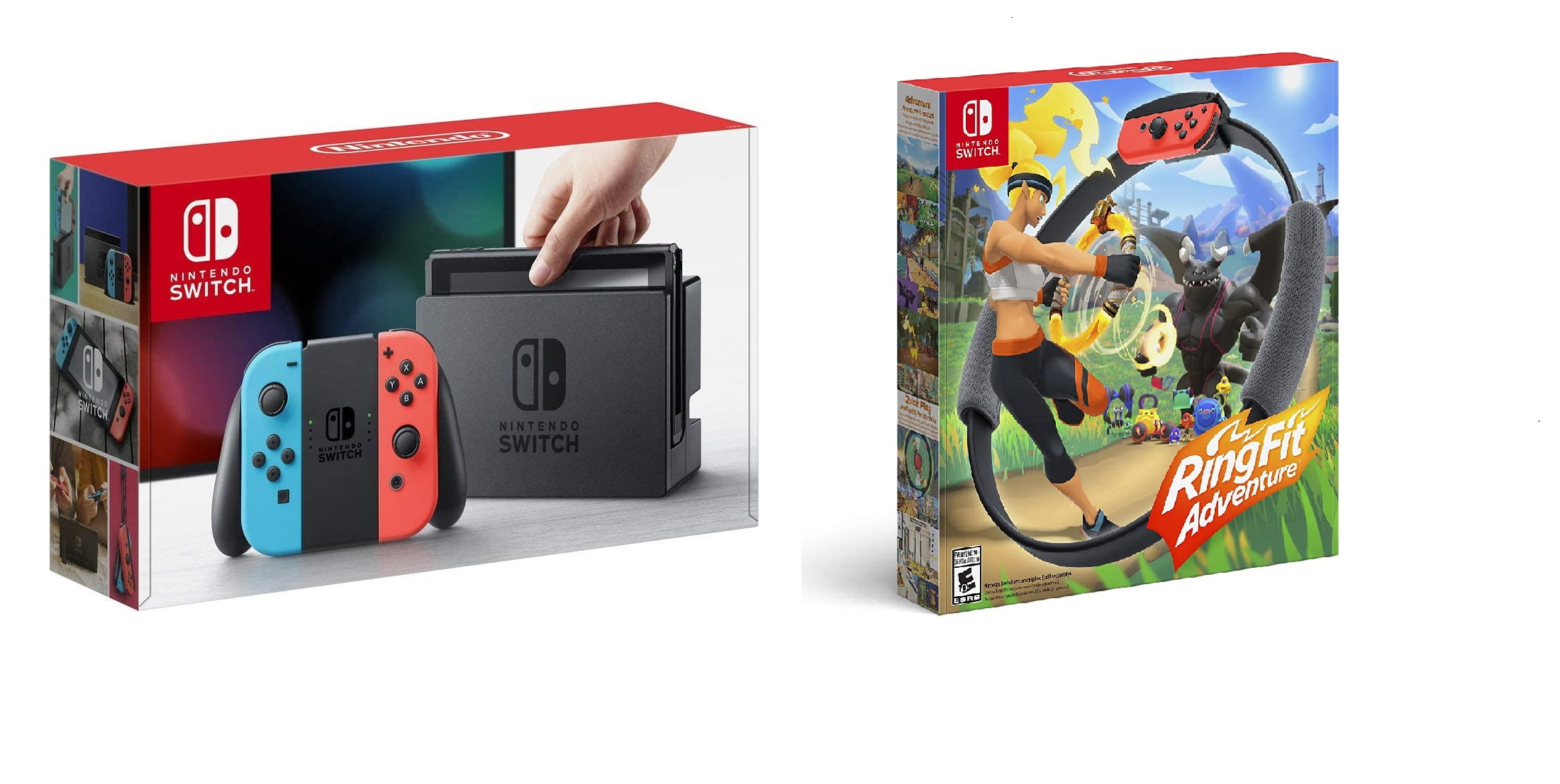 Nintendo Switch And Ring Fit Bundle