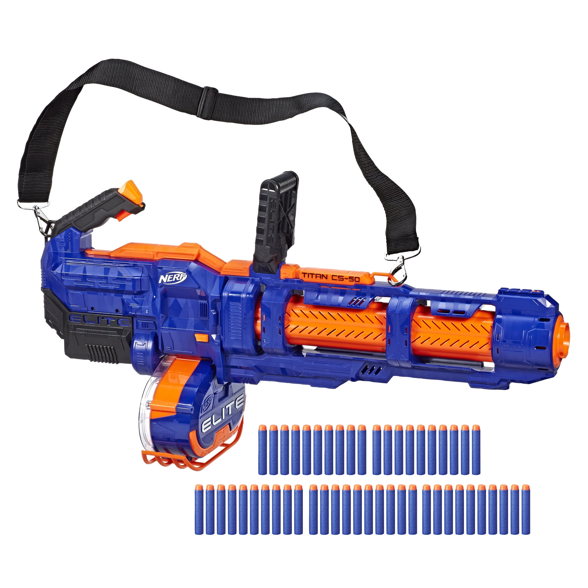 Nerf Elite Titan CS-50: Fully Motorized Toy Blaster with 50 Dart