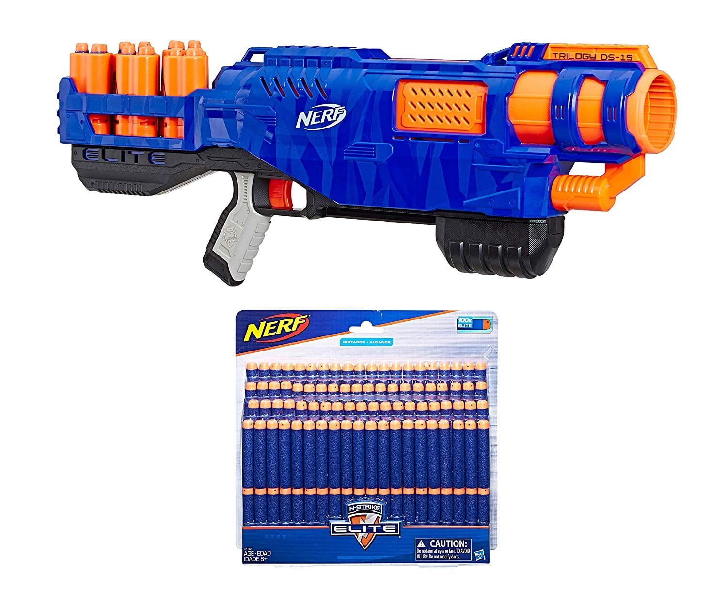 Nerf N-Strike Elite Trilogy DS-15 Toy Blaster with 15 Official
