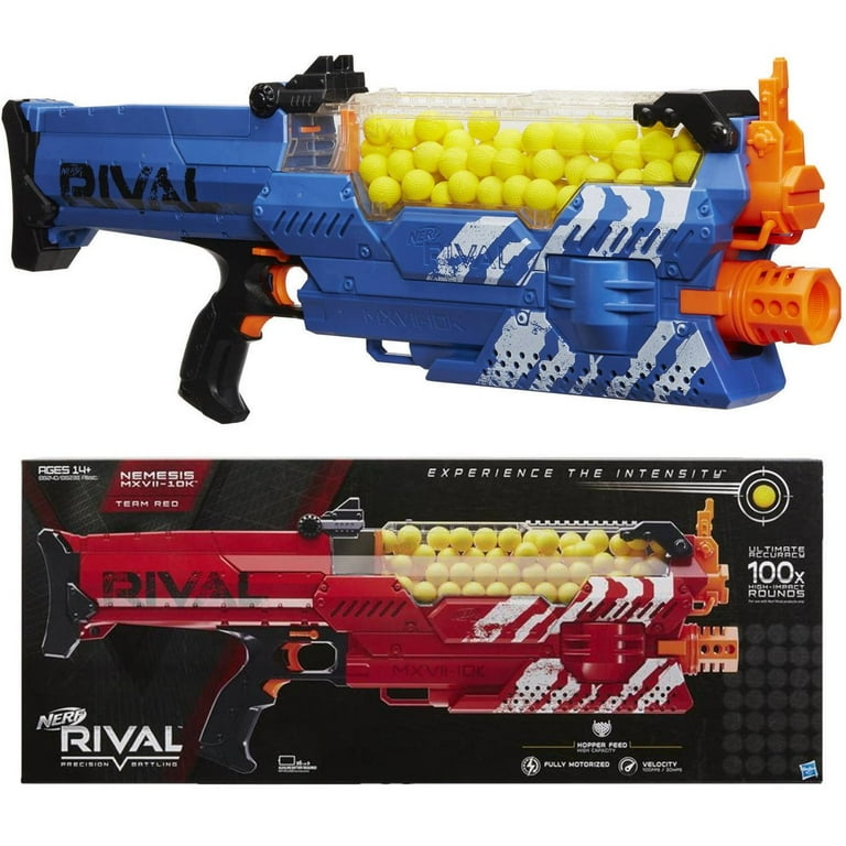 Nerf Rival Nemesis MXVII-10K, Blue + Nerf Rival Nemesis MXVII-10K