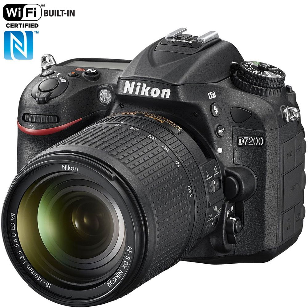 Nikon Professional D7200 DSLR Camera, 24.2 MP DX-Format, 18-140mm
