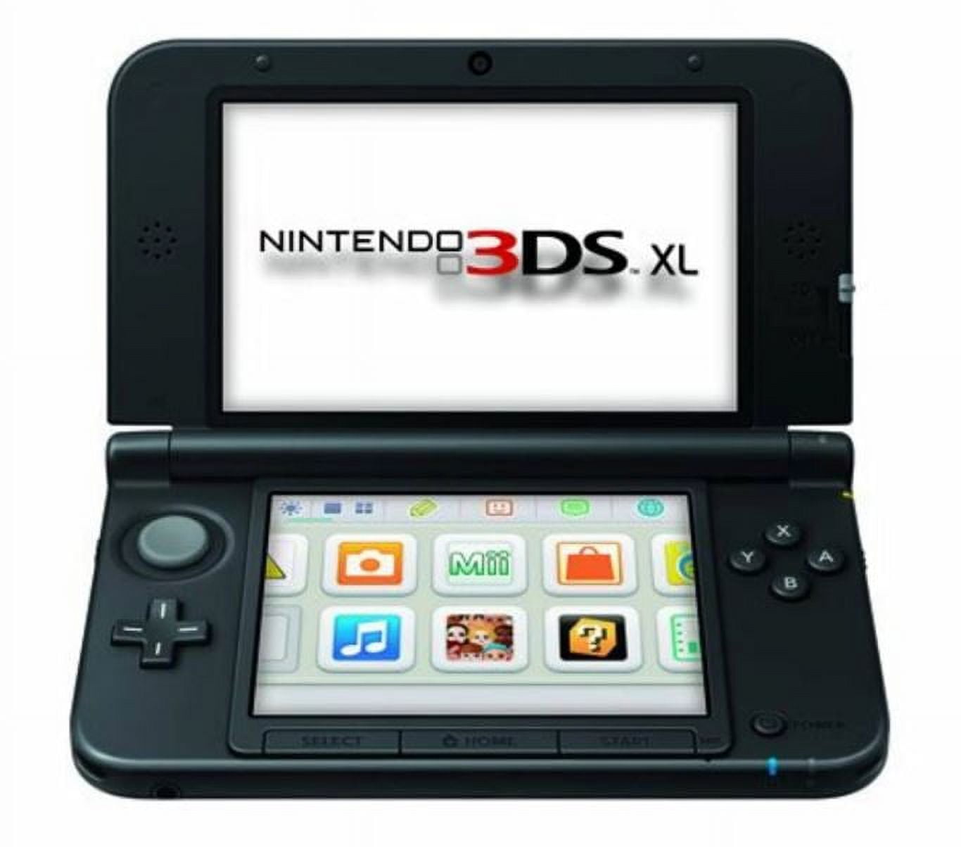 3DS XL Black Gaming Console, Includes Stylus, Charger and 16GB SD