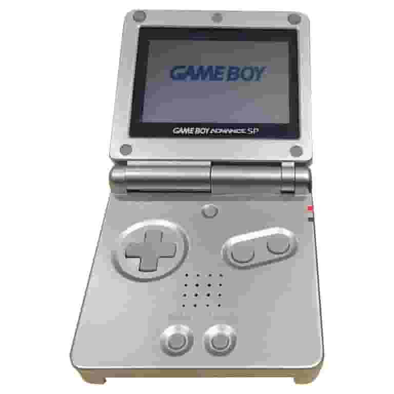 Nintendo GBA Gameboy Game Boy Advance SP Console (Platinum Silver