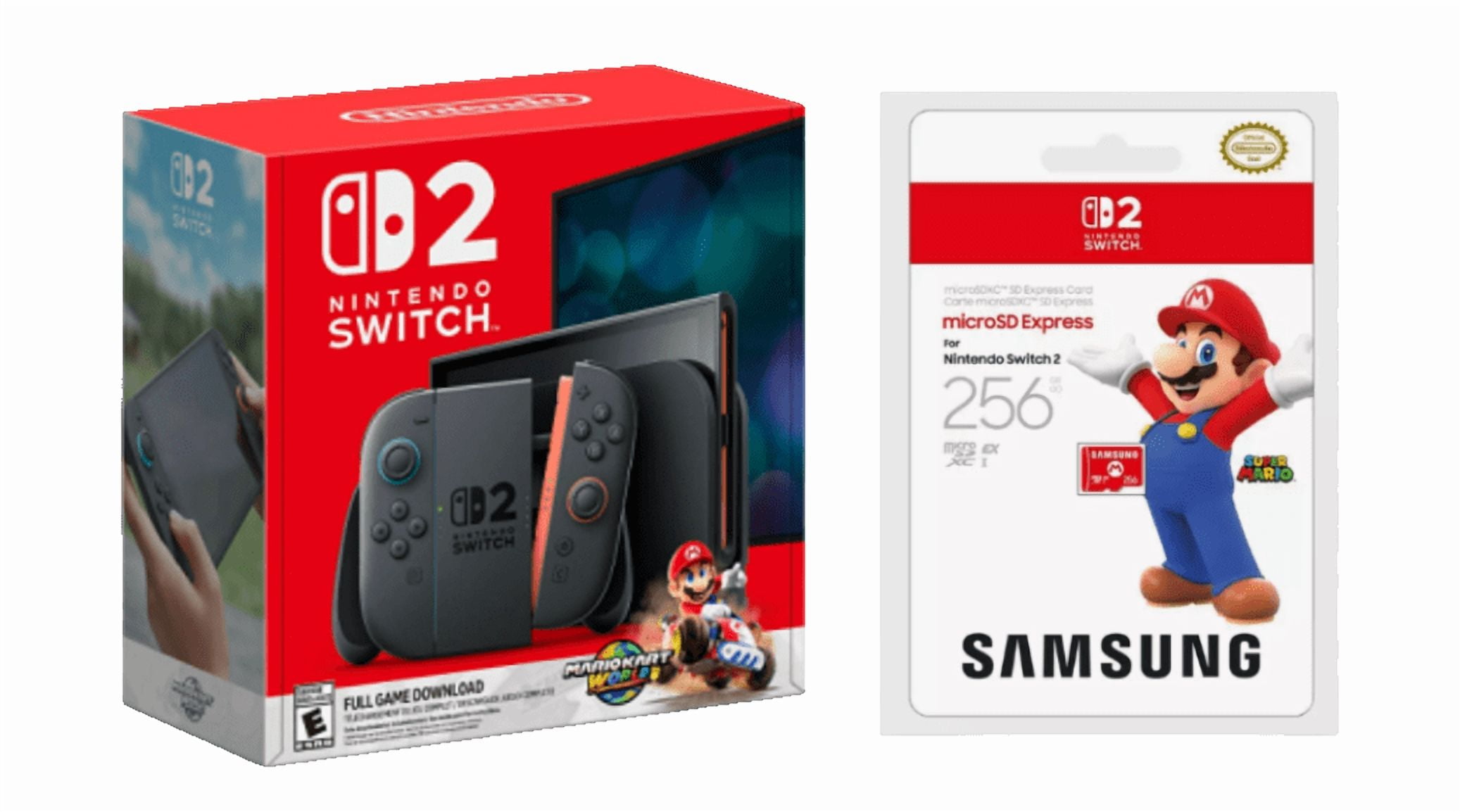 Nintendo_Switch_2_Mario_Kart Bundle + 256gb MicroSD Express Card