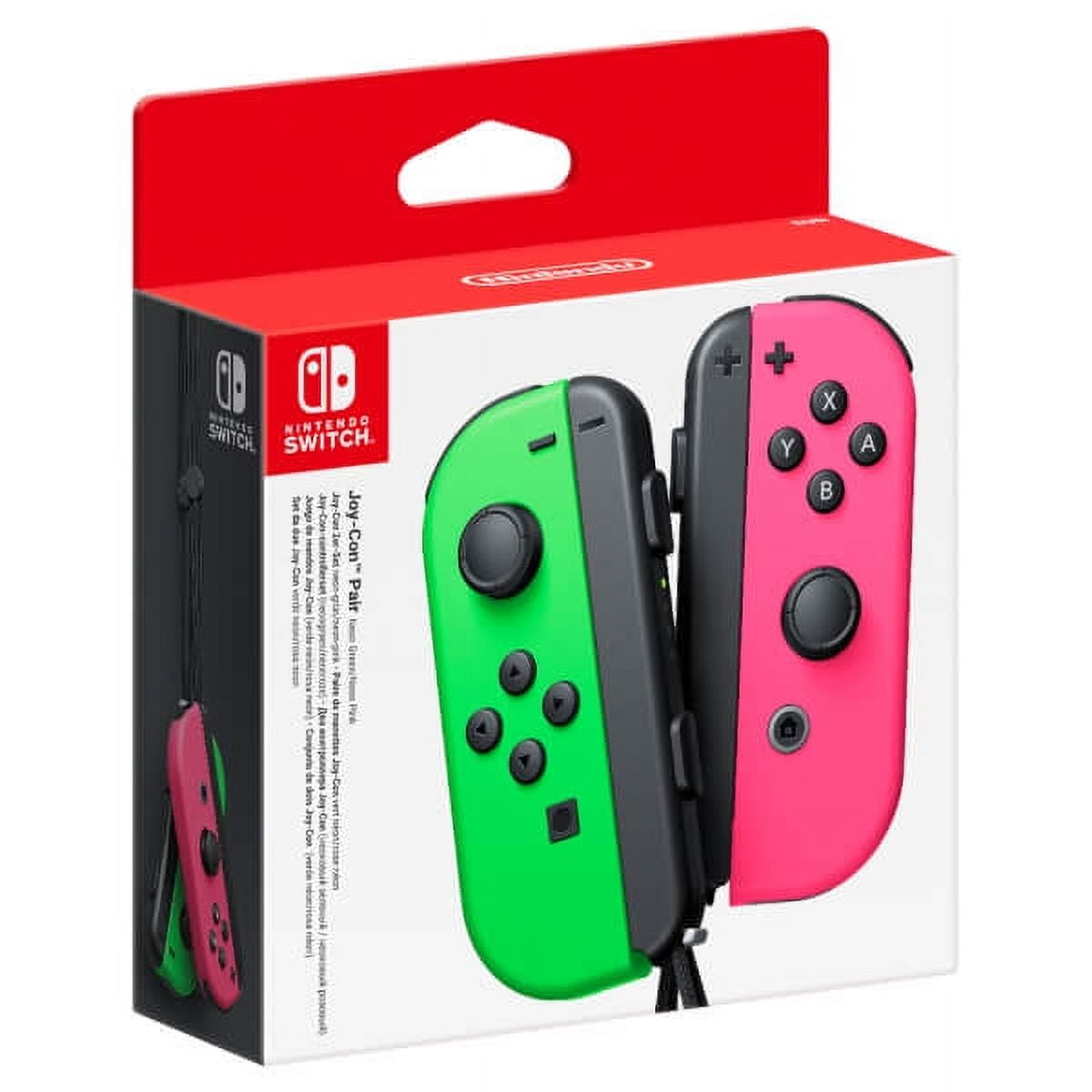 Nintendo Switch Neon Green Joy-Con (L) and Neon Pink Joy-Con (R