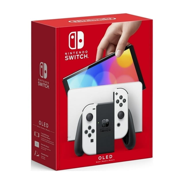 Nintendo Switch OLED - White Joy-Con, 7-Inch Screen, 64GB