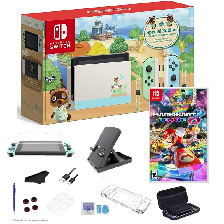 Nintendo Switch Console, Animal_Crossing_Edition, Green and Blue