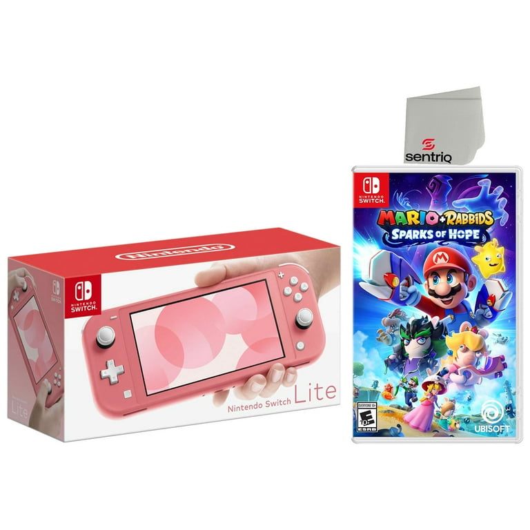 Nintendo Switch Lite 32GB Coral, Mario + Rabbids Bundle, Japan