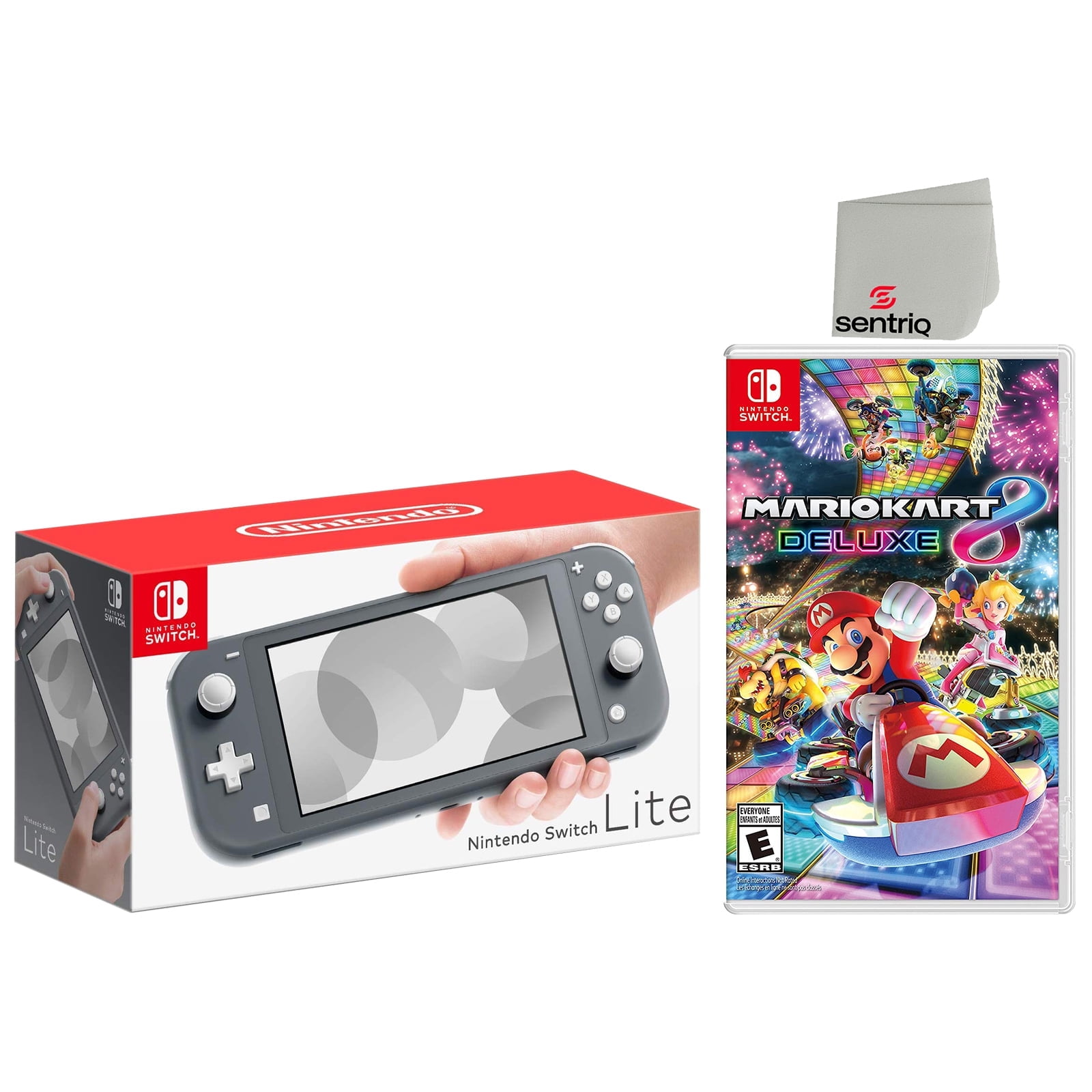 Nintendo Switch Lite Turquoise 32GB, Mario Kart 8 Deluxe Bundle