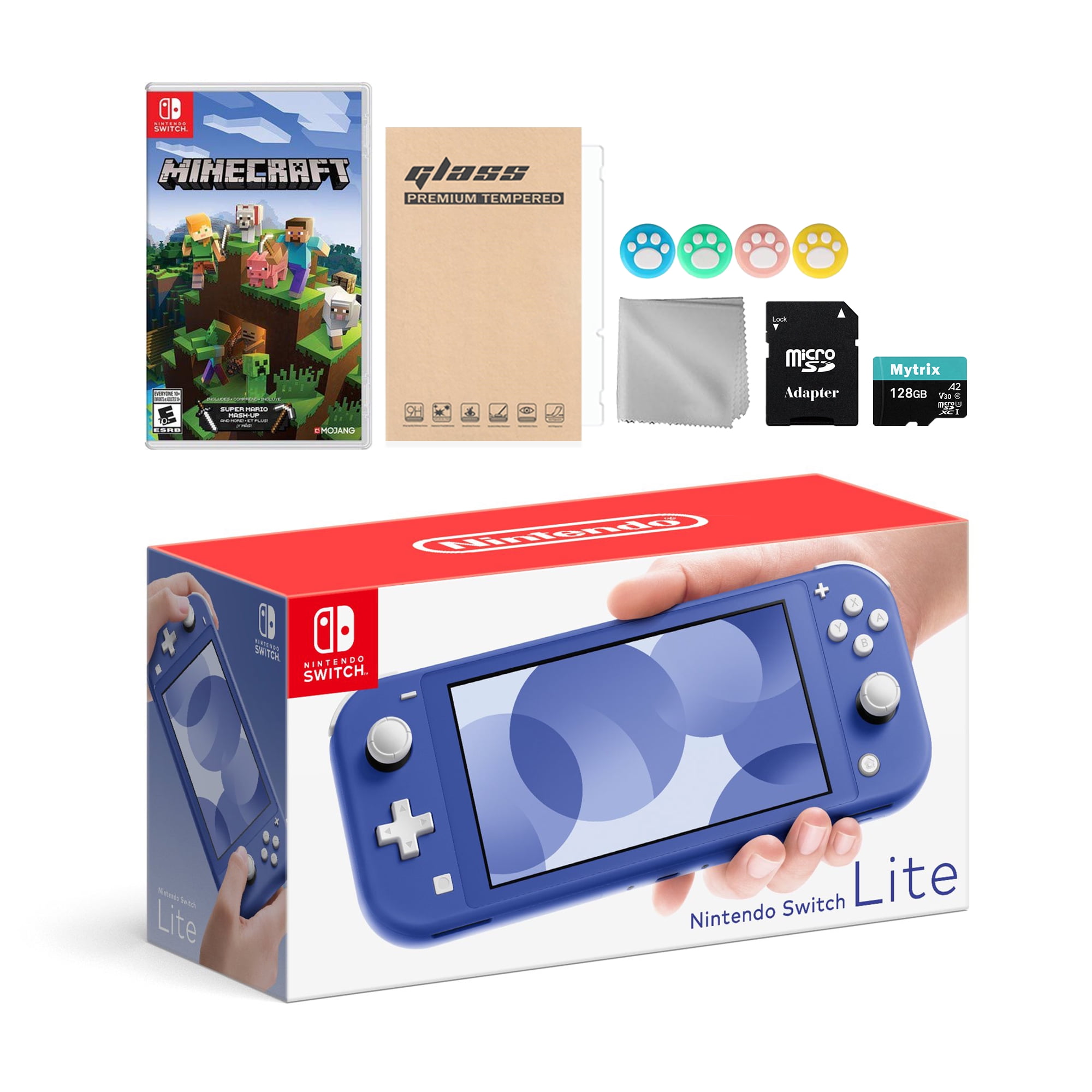 Nintendo - Brandclub - Nintendo Switch Lite Blue Bundle with