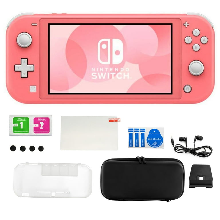 Nintendo Switch Lite in Coral with Accessory Kit - Walmart.com