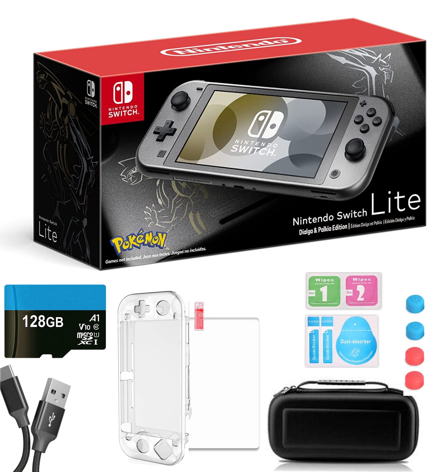 Nintendo Switch Lite Dialga & Palkia Edition Console, Lightweight