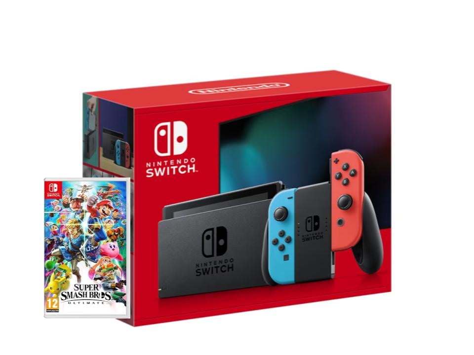 Nintendo Switch Bundle with Super Smash Bros Ultimate Game (JP