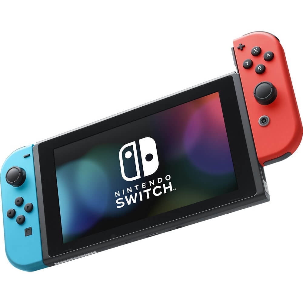 Free Shipping! Nintendo Switch w/ Neon Blue and Neon Red Joy-Con