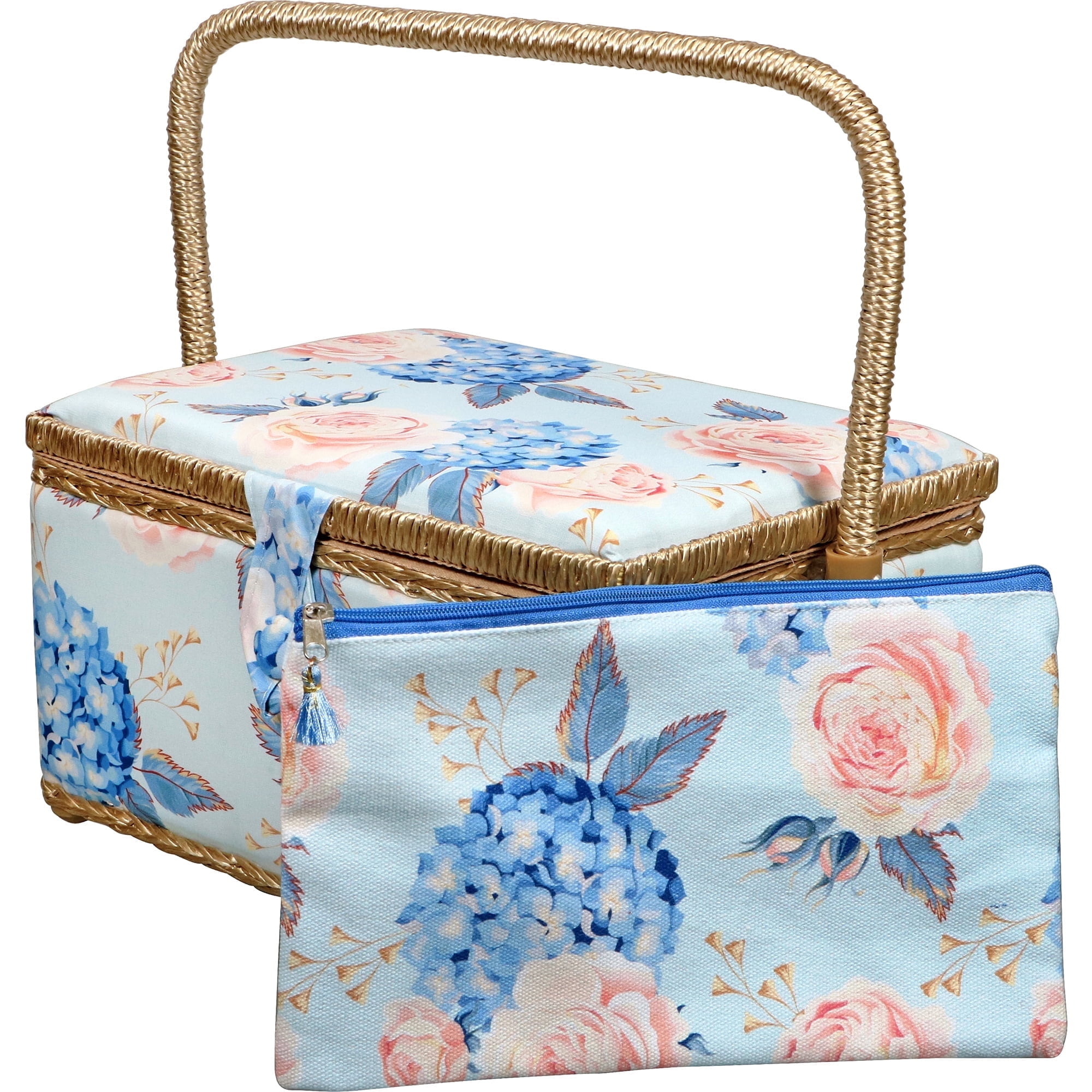 Singer - Brandclub - SINGER Large Sewing Basket with Zipper Pouch