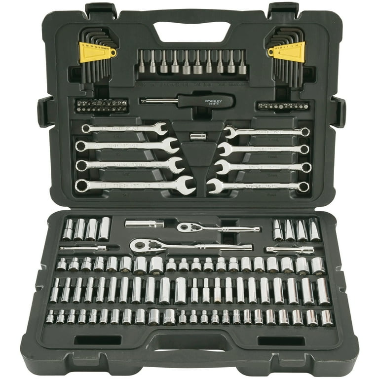 STANLEY 145-Piece Automotive Mechanics Tool Set, Heavy Duty SAE