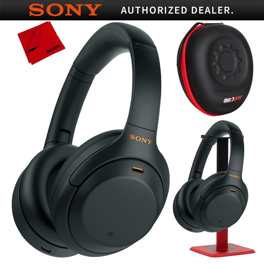 Sony WH1000XM4/B Noise Cancelling Wireless Headphones with Mic
