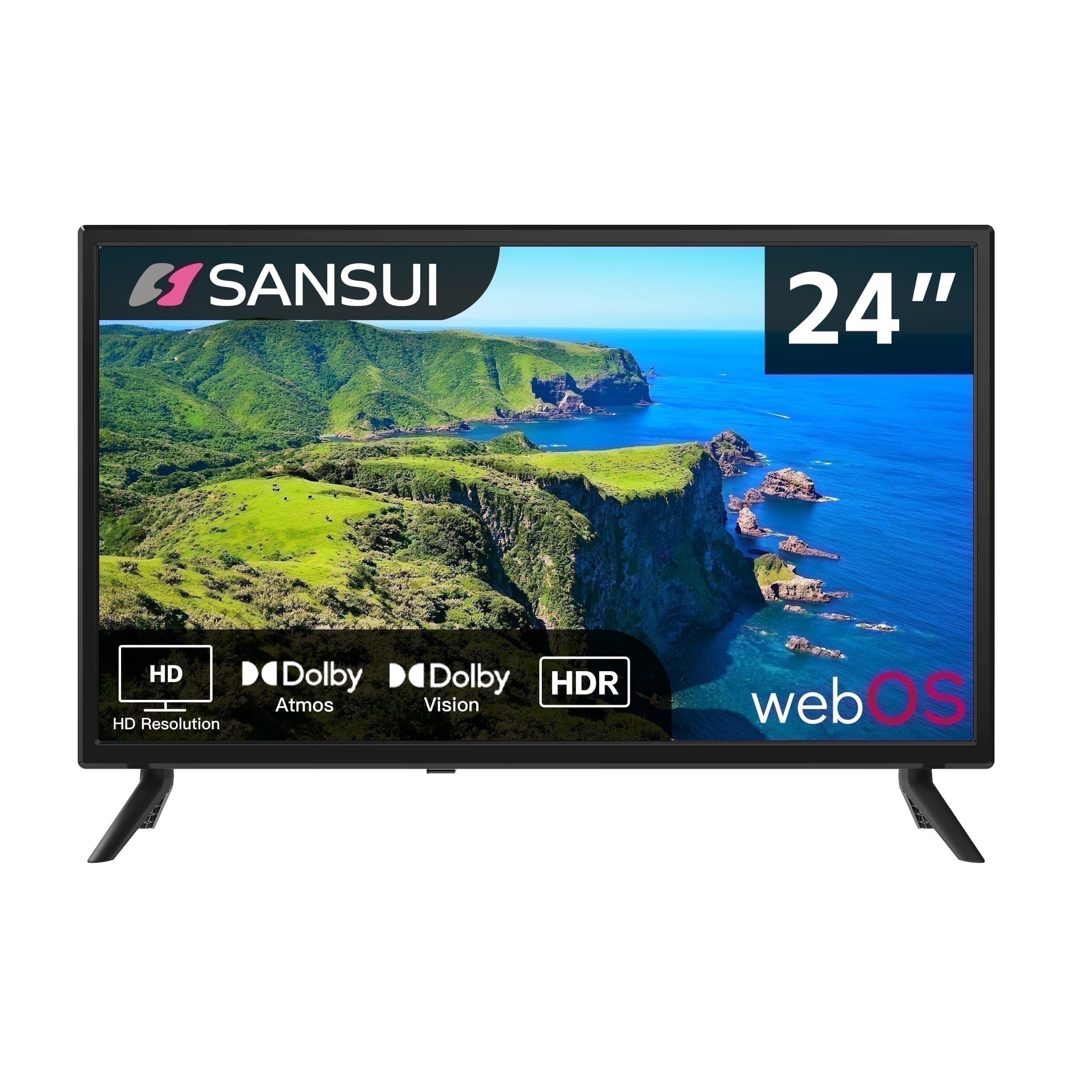 Sansui 24” inch LED 720P HD Smart TV Support AirPlay & WiFi-Dolby