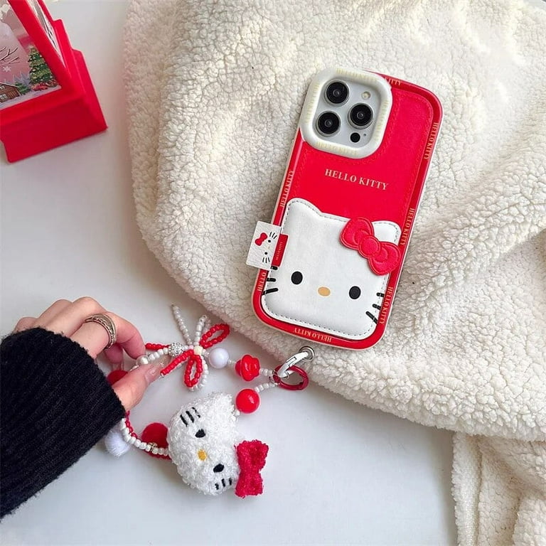 Sanrio Red Hello Kitty Phone Case For IPhone 15 14 13 12 11 Pro