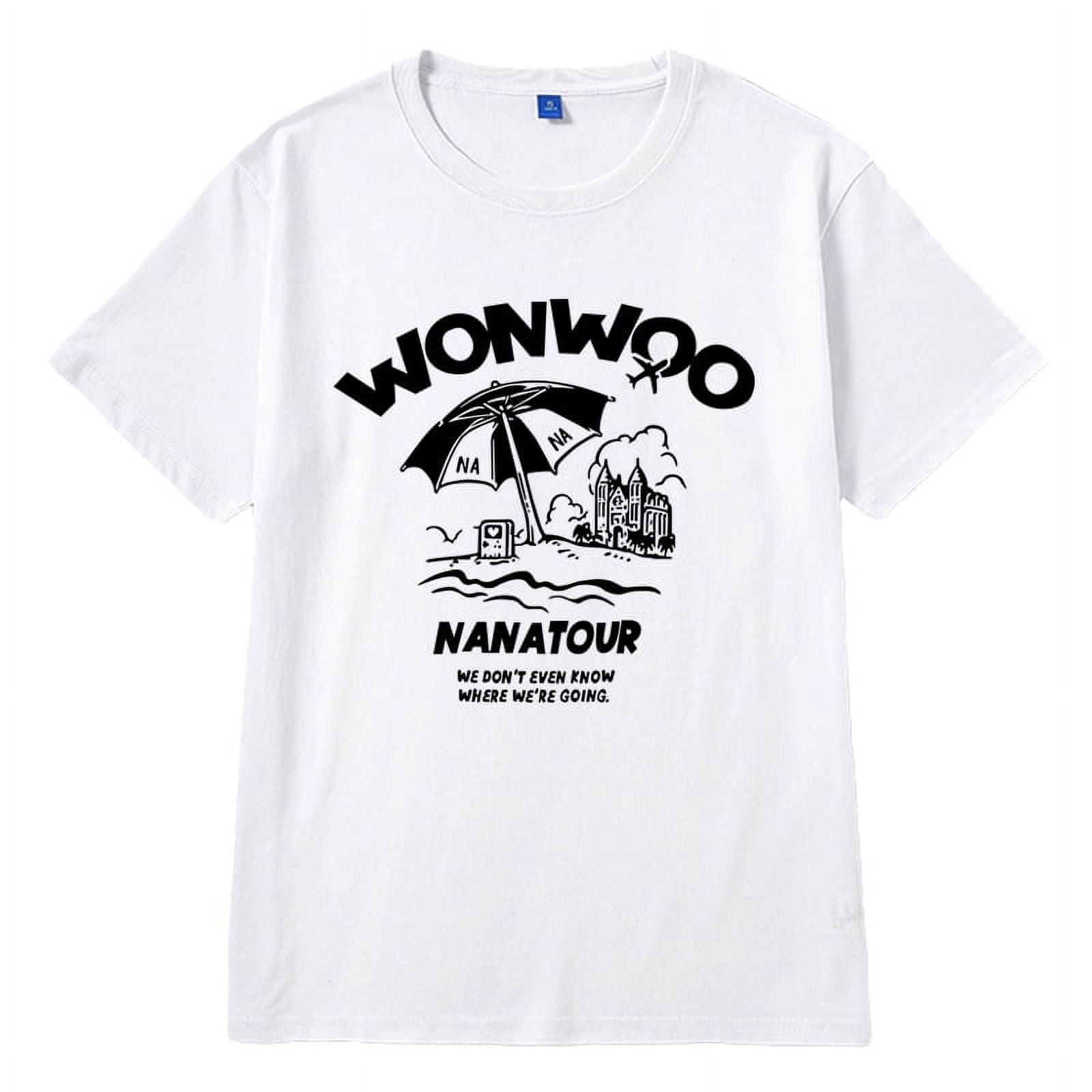 Seventeen T-shirt Short Sleeve Nanatour Merch K pop Music Harajuku