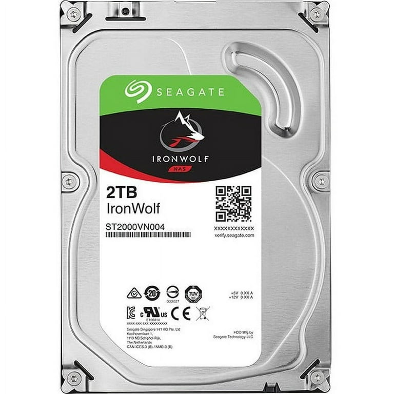 Seagate Computer PC Storage: IronWolf 2TB 5900RPM 64MB Cache 3.5