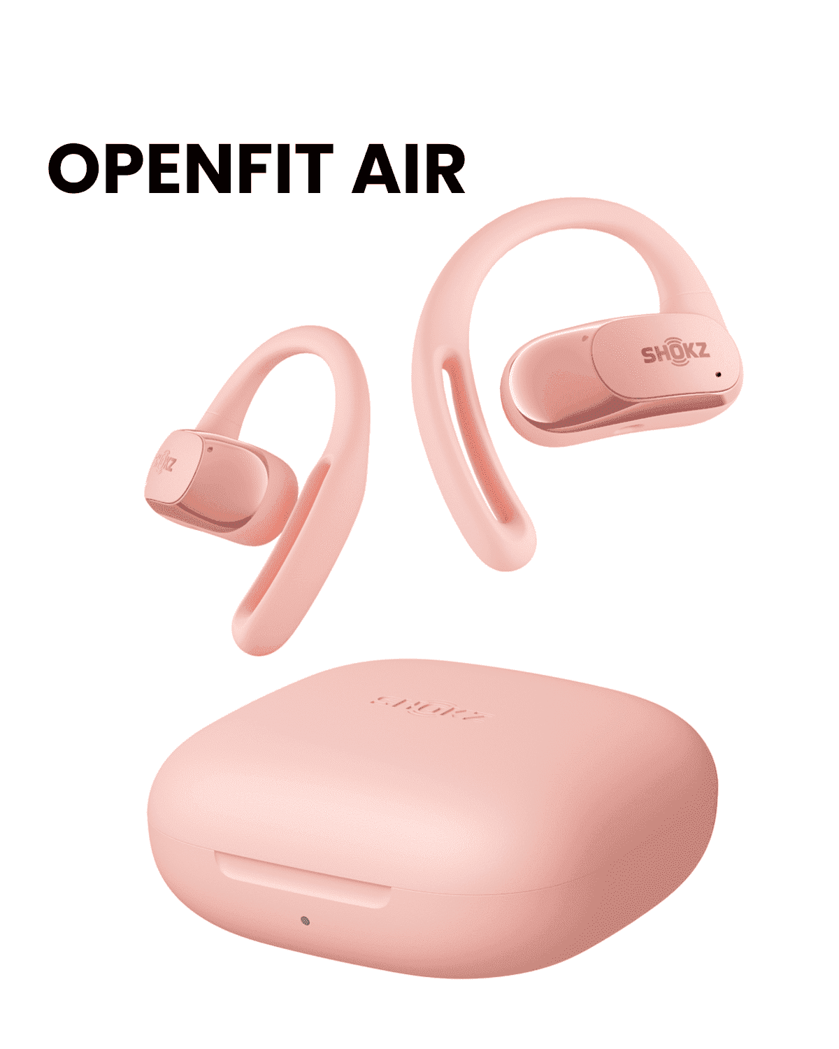Shokz OpenFit Air, Open-Ear Bluetooth Headphones, True Wireless