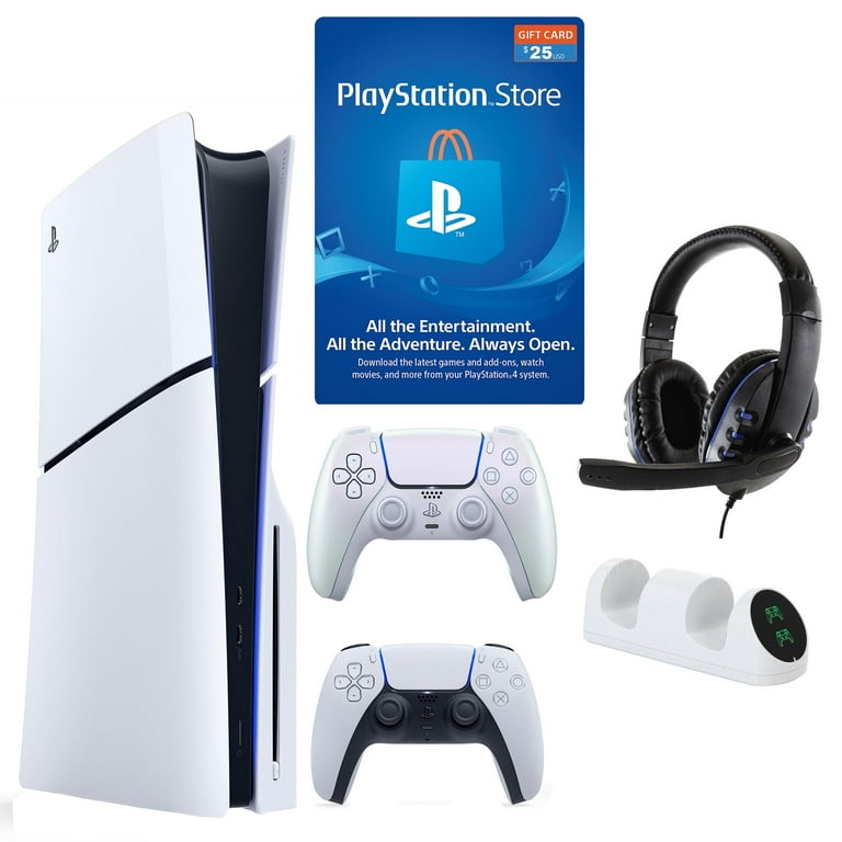 Sony PlayStation 5, PS5 with $25 PSN, Extra Controller