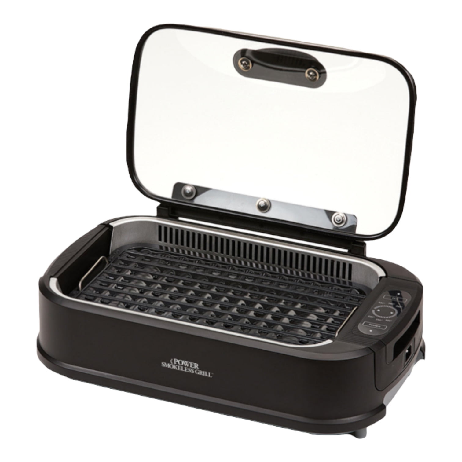 Power Smokeless Indoor Electric Grill, Large Ceramic, Tempered