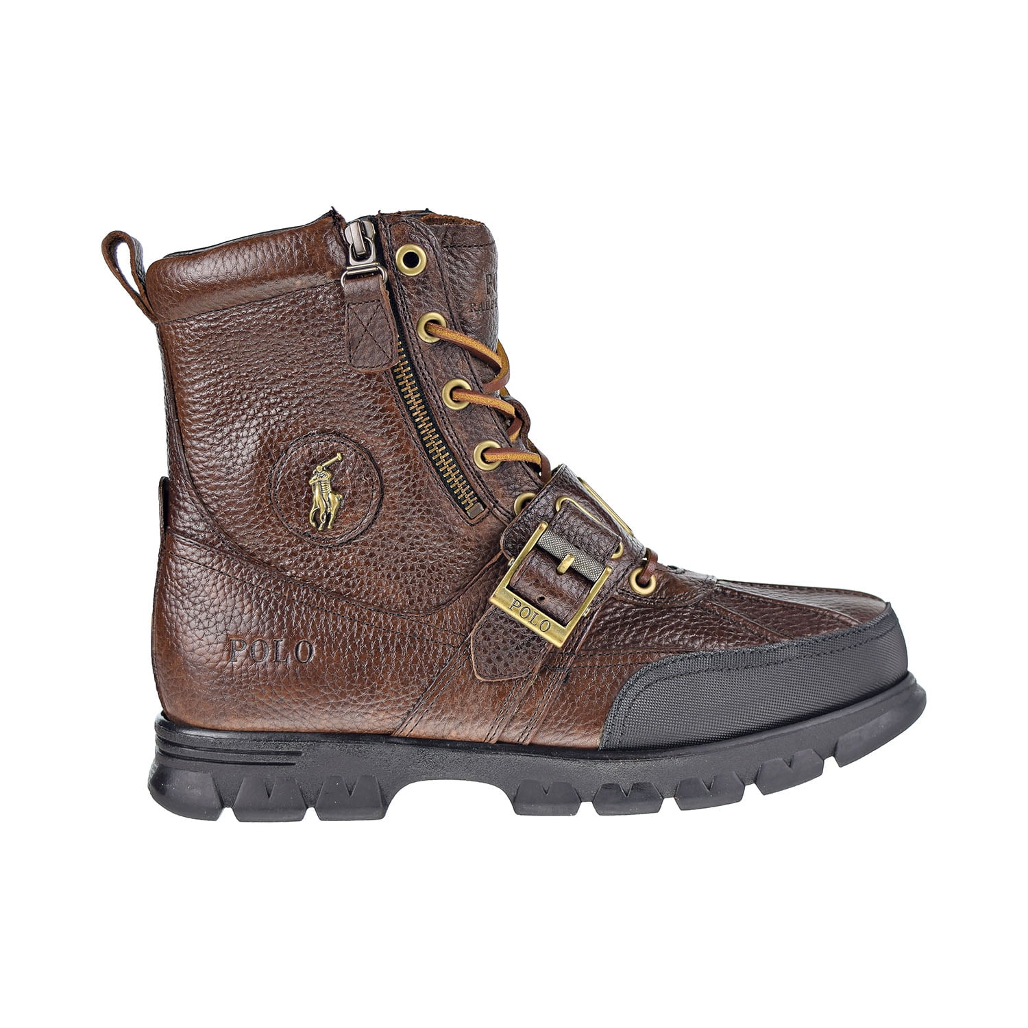 Polo Ralph Lauren Men's Andres III Leather Boots, Briarwood