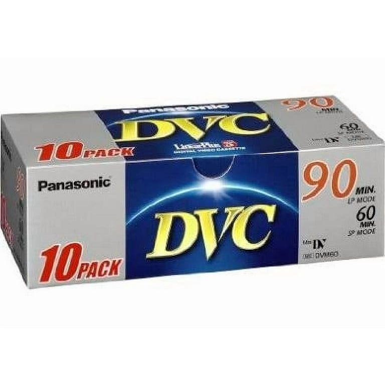 Panasonic DVM60 60 Min MiniDV Video Tape, 10 Count, 10 Pack