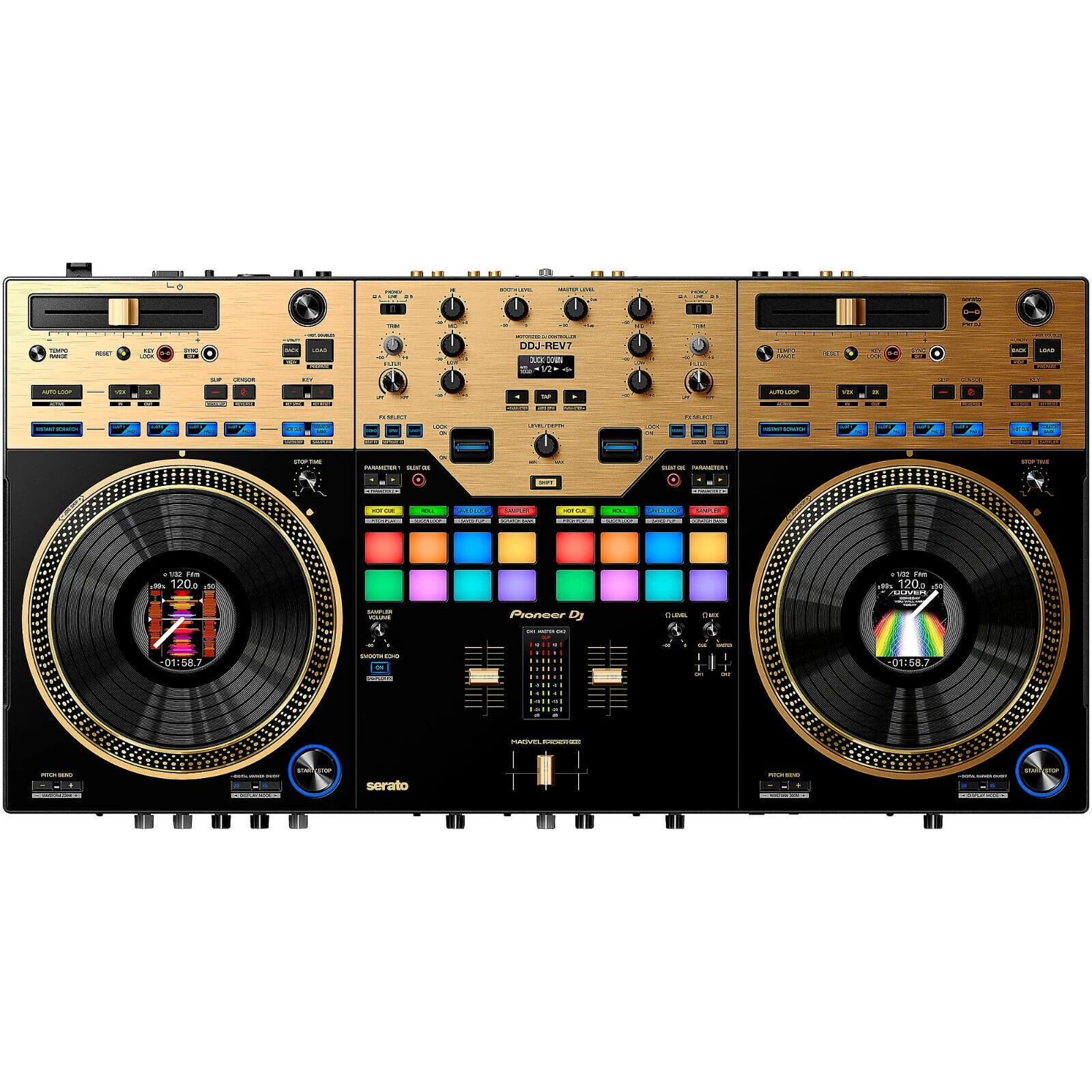 Pioneer DJ DDJ-REV7-N Stereo Professional DJ Controller with Music