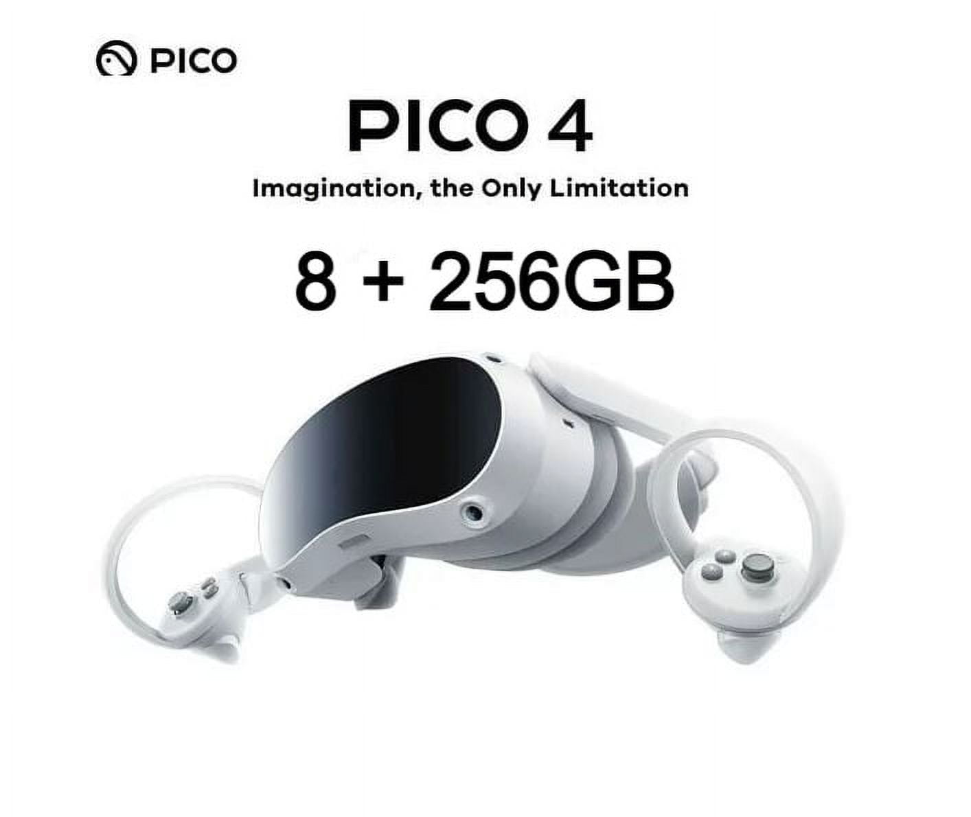Pico 4 Lightweight VR Headset with 4K+ Resolution, 256GB/8GB, All