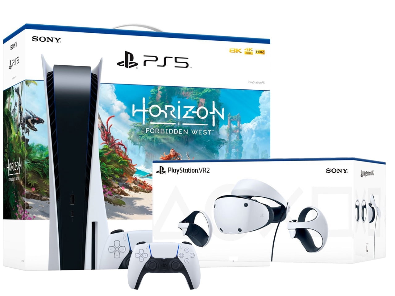 PlayStation VR2 & PS5 Disc Edition Console with Horizon Forbidden
