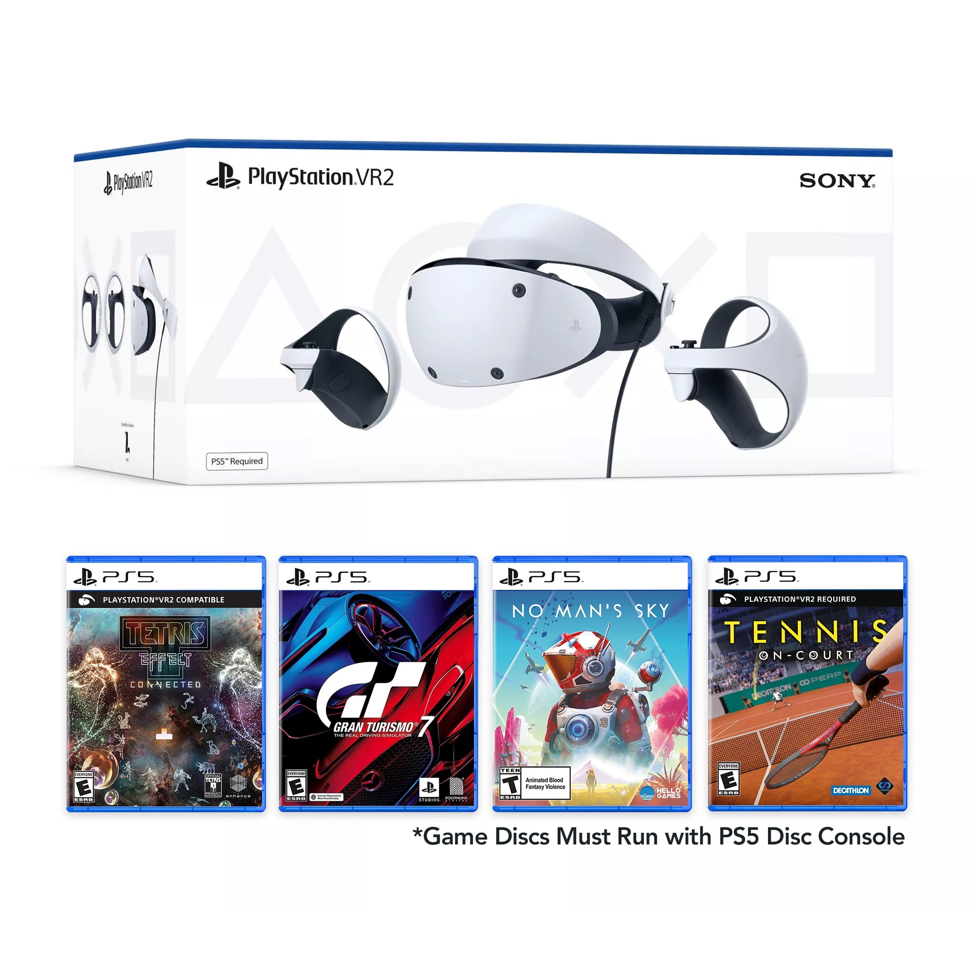 PlayStation VR2 bundle plus 4 Must-Play VR2 Games: Gran Turismo 7