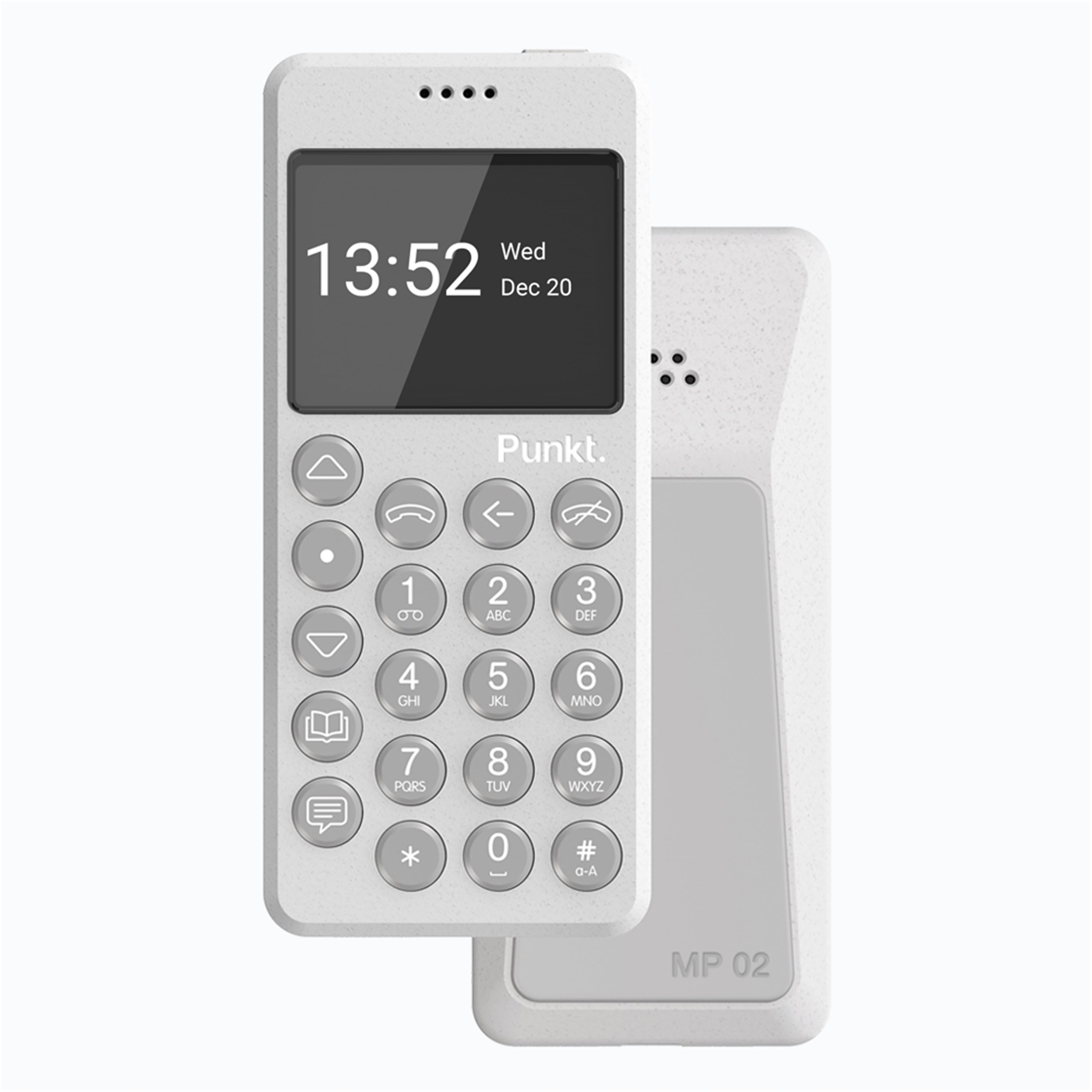 Punkt. MP02 Minimalist 4G LTE Cell Phone AT&T/T-Mobile Nano-SIM