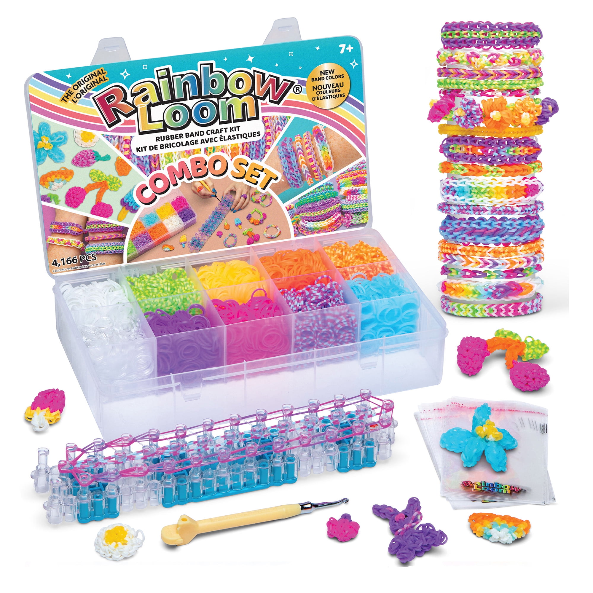 Rainbow Loom Combo Craft Set- Includes 4,000 Latex Free Rubber