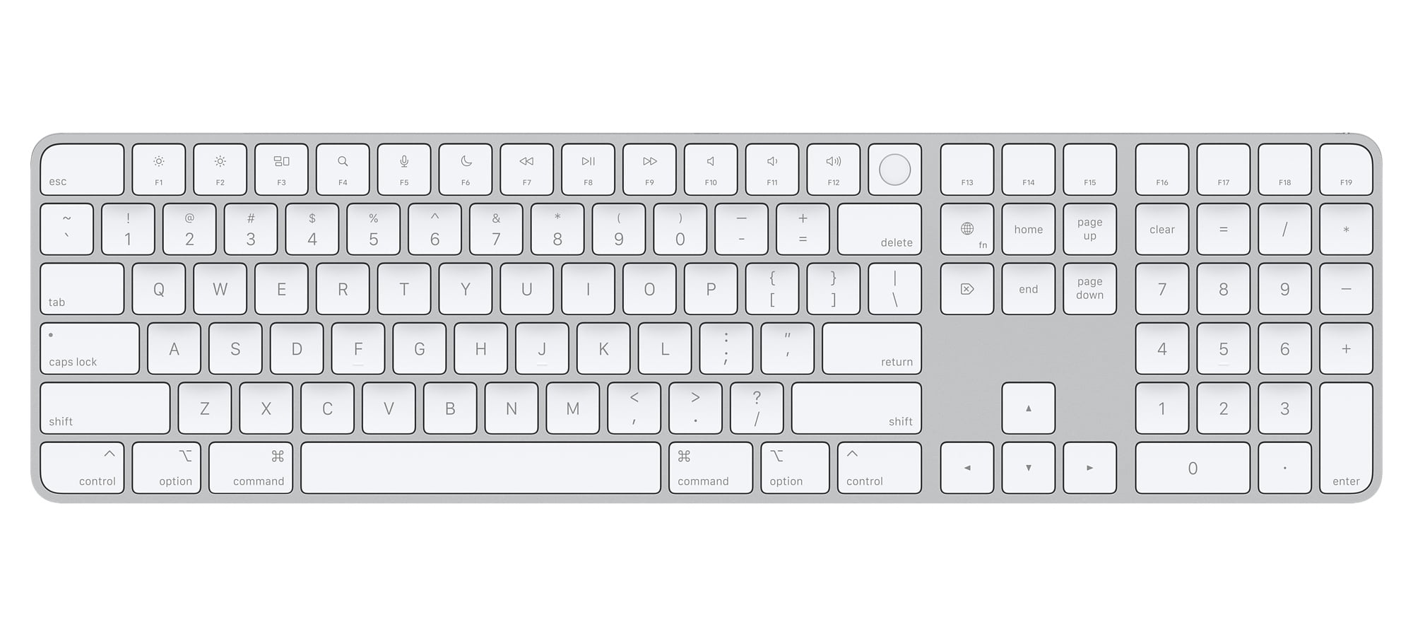 Restored Apple Magic Keyboard With Touch Id And Numeric Keypad