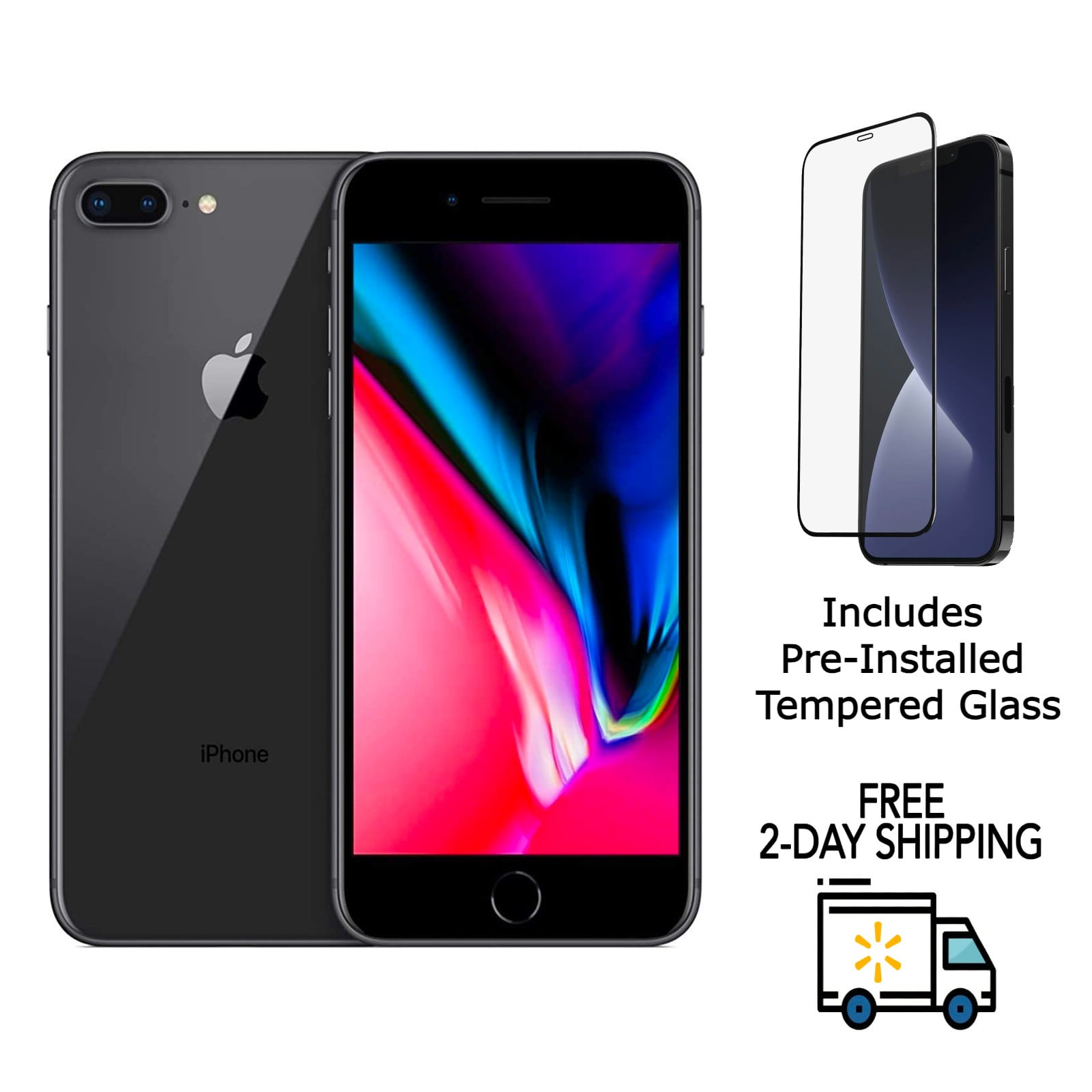 Restored Apple iPhone 8 Plus A1897 (GSM Unlocked) 64GB Space Gray