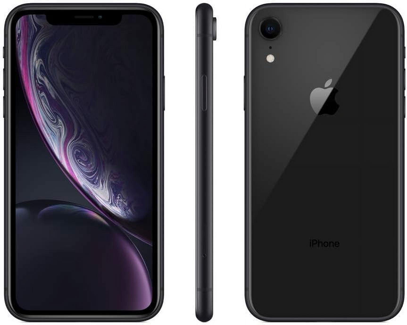 Apple iPhone XR, Unlocked, 256 GB Black, Refurbished, Liquid