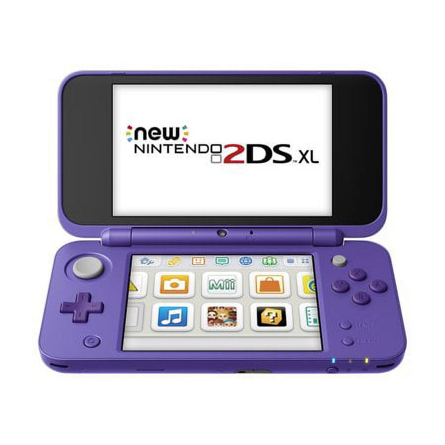 Restored Nintendo 2DS XL Mario Kart 7 Purple + Silver 3DS