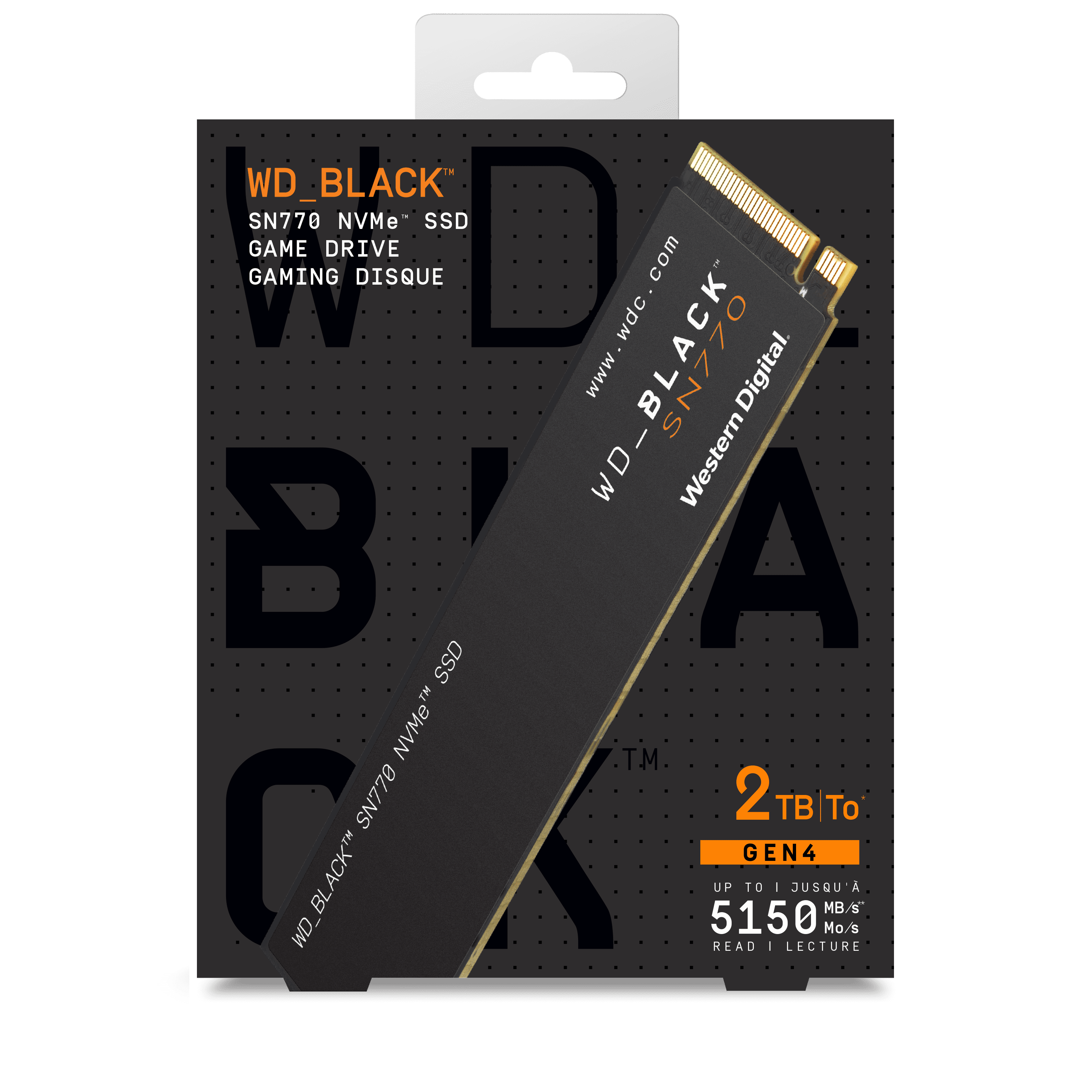 WD_BLACK 2TB SN770 NVMe PCIe 4.0 M.2 Solid State Drive