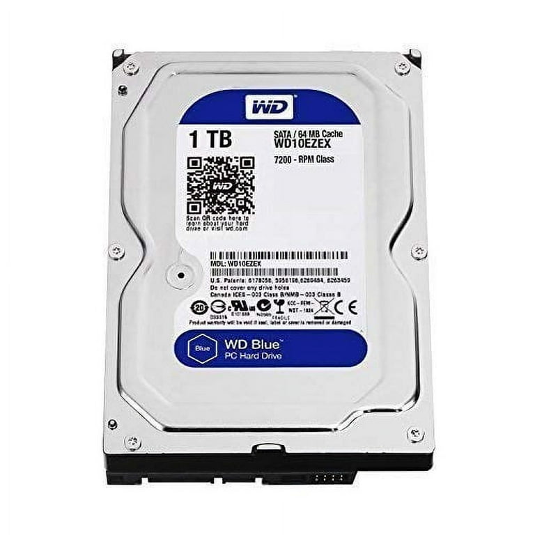 WD Blue 1TB SATA 6Gb/s 7200 RPM 64MB Cache 3.5 Inch Desktop Hard
