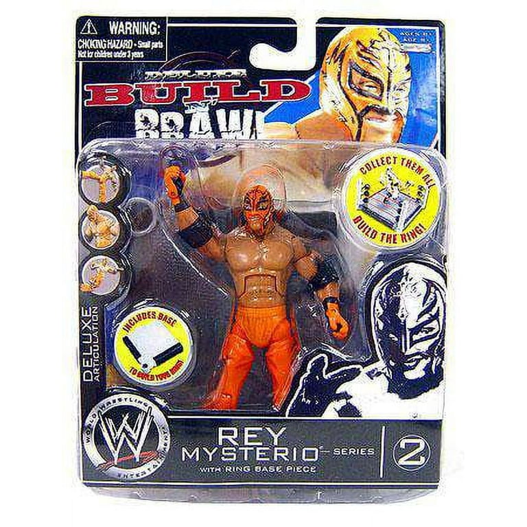 WWE Wrestling Build N' Brawl Series 2 Rey Mysterio Action Figure