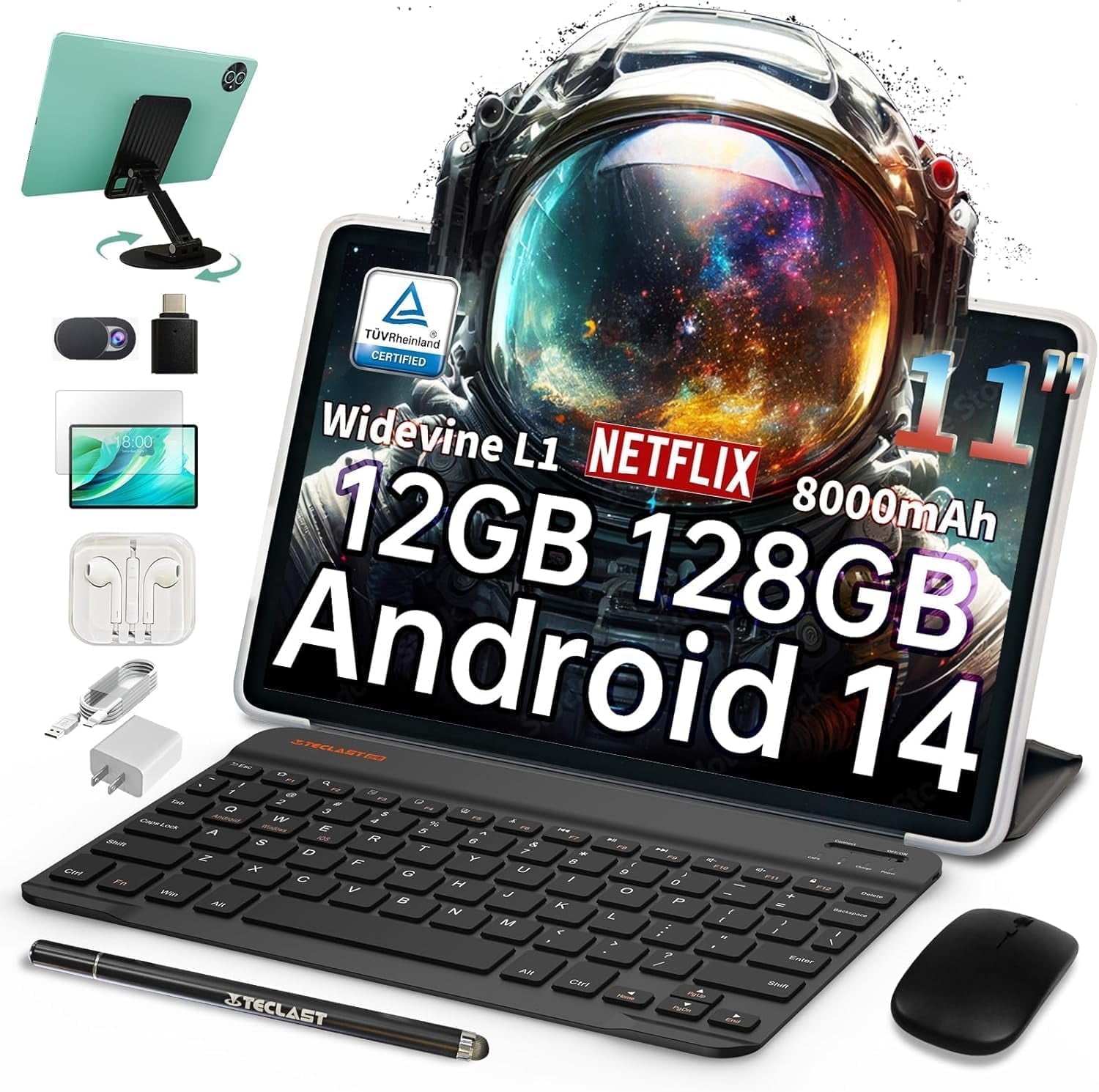 TECLAST P50S 11 inch Tablet with Keyboard and Mouse, Android