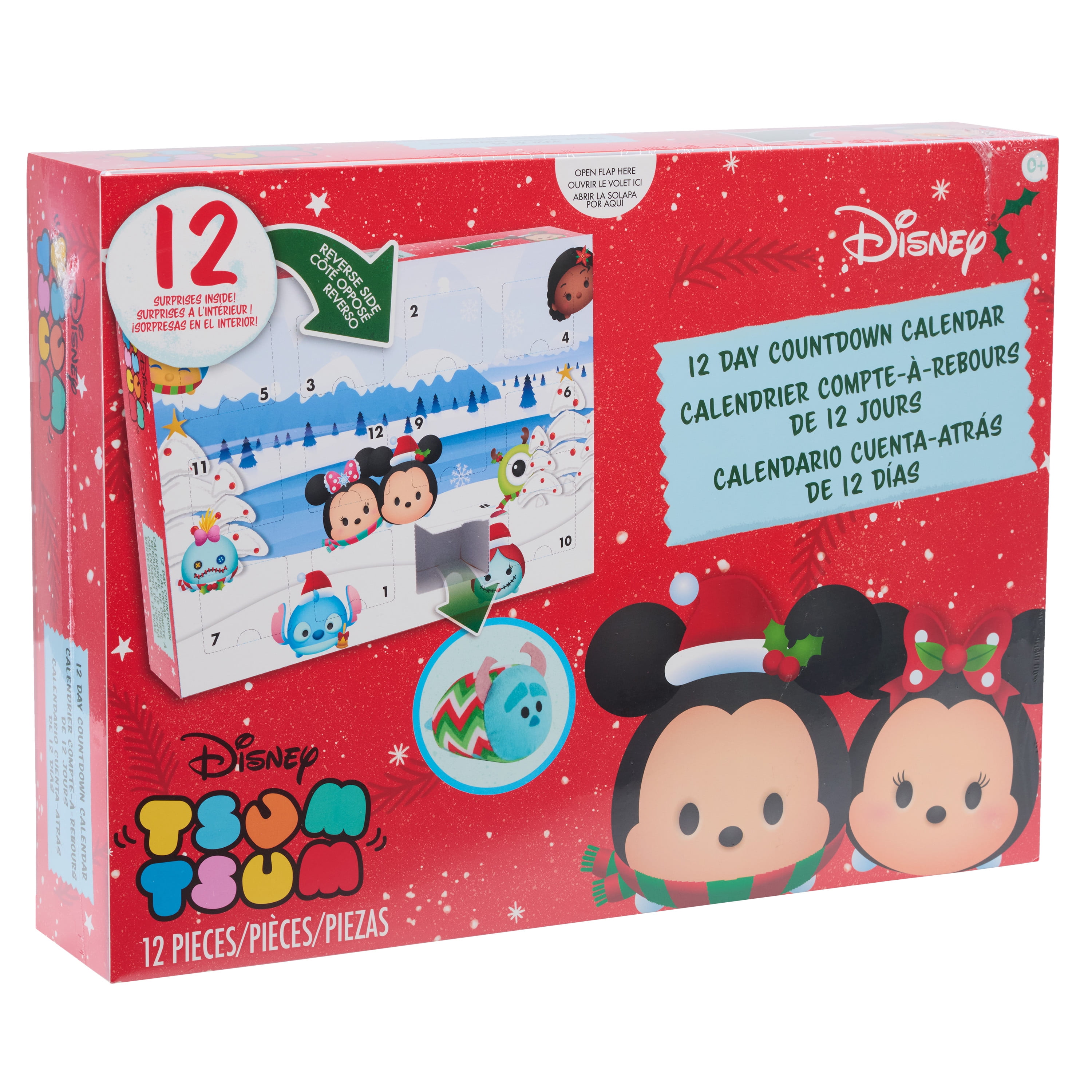 Disney Tsum Tsum Advent Calendar, Collectible Holiday 3 inch Plush