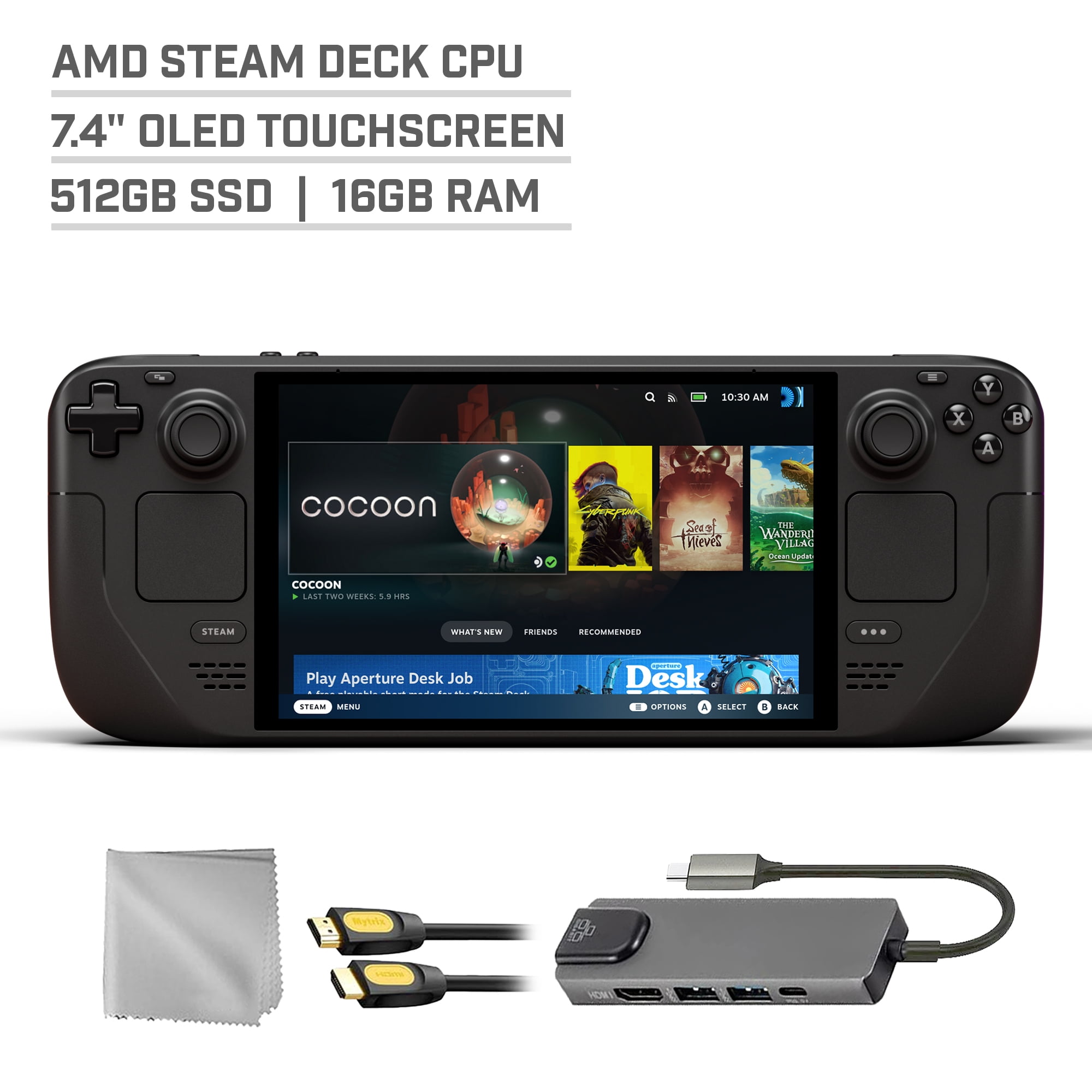 Valve Steam Deck OLED 512GB SSD Gaming Handheld 7.4-inch