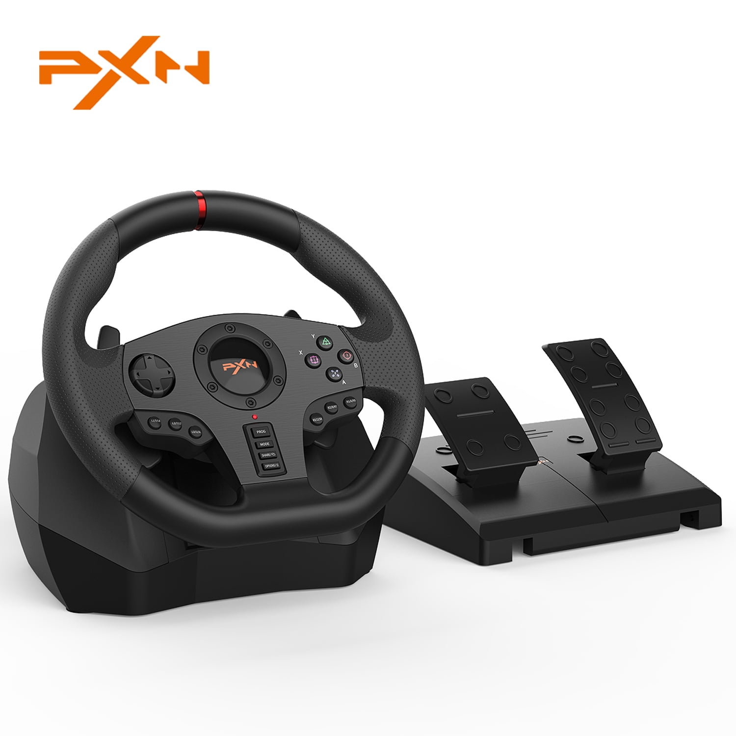 PXN Xbox Steering Wheel, 270/900Â° Rotation, Vibration Pedals, For