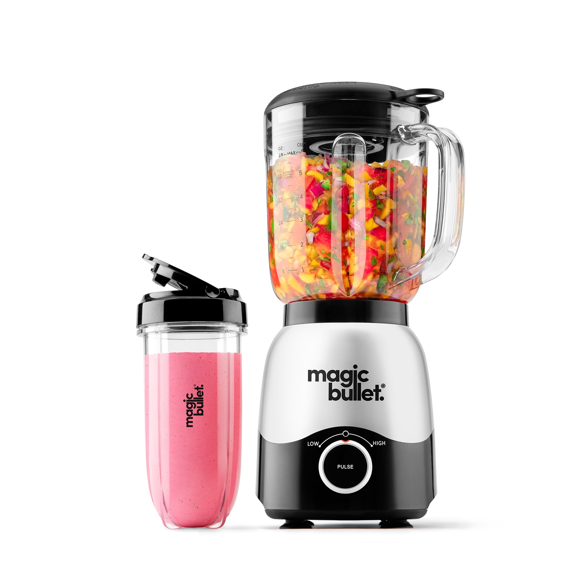 magic bullet Full-Size Blender Combo 48oz - Silver - Walmart.com