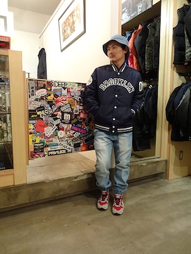 NINE RULAZ LINEのスタジャンを使った人気ファッションコーディネート