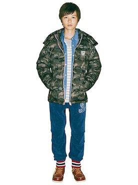 BLUE CROSS のダウンジャケット/コートを使った人気ファッション